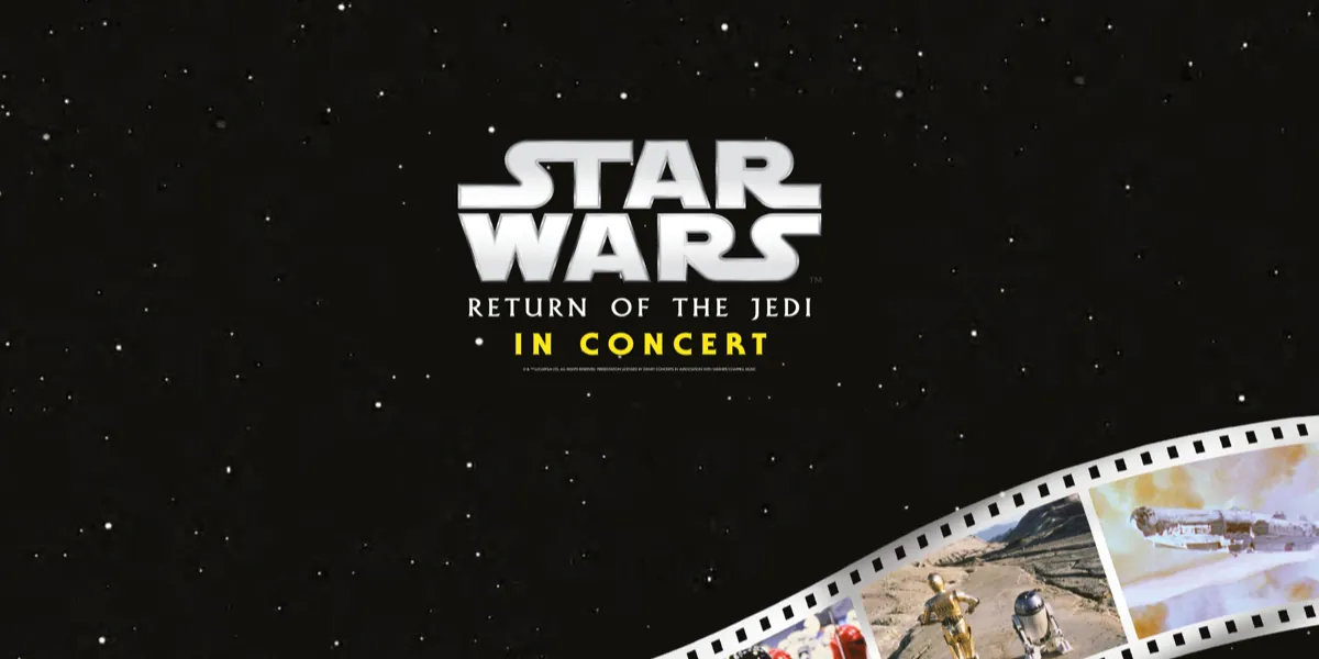 Concert artwork for Star Wars: Return of the Jedi in Concert